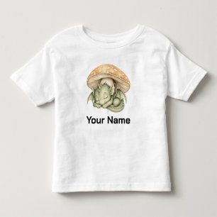 Personalised Storybook Baby Dragon Mushroom Kids Toddler T-Shirt