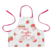 Personalised Strawberry Daughter Apron