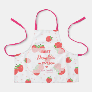 Personalised Strawberry Daughter Apron