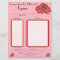 Personalised Strawberry design recipe page