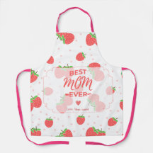 Personalised Strawberry Mum Apron