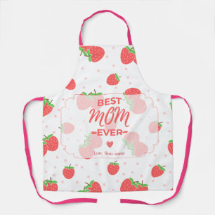 Personalised Strawberry Mum Apron