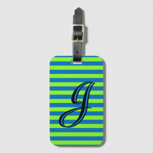 Personalised Stripe Luggage Tag