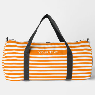 Personalised Striped Beach Bag: Custom Gift Duffle Bag