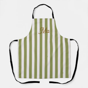 Personalised Striped Custom Name Apron