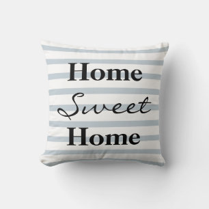 Personalised Striped Home Sweet Home Cushion