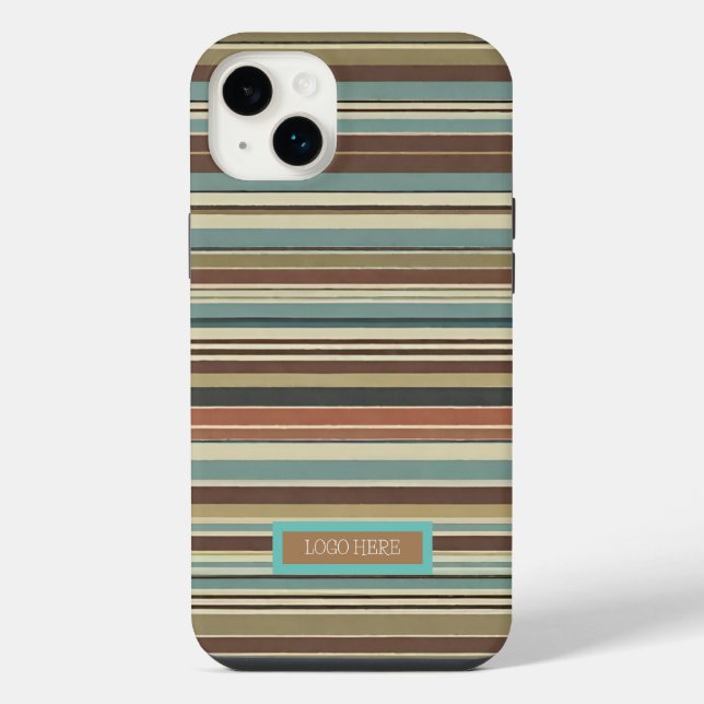 Personalised  Striped  iPhone Case (Back)