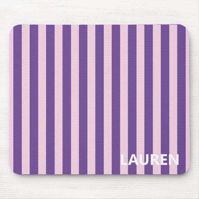 Personalised Striped Mouse Pad (Front)