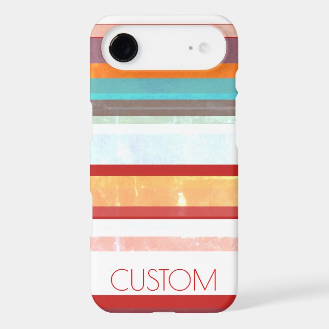 Personalised Stripes Case-Mate iPhone Case (Back)