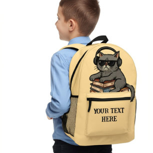 Personalised Student Gear Too Cool for School  Printed Backpack