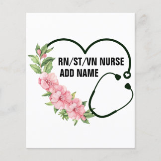 Personalised Student-Registered-Veteran Nurse Name
