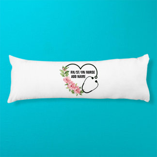 Personalised Student-Registered-Veteran Nurse Name Body Cushion