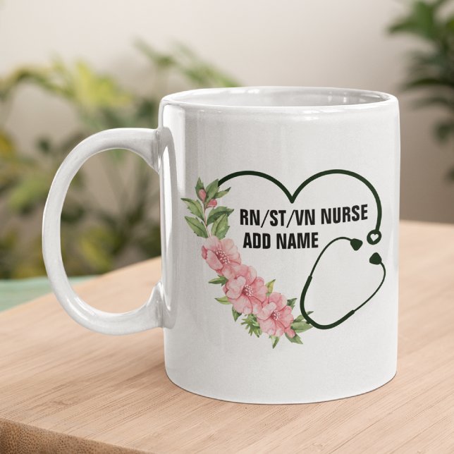 Personalised Student-Registered-Veteran Nurse Name Coffee Mug (Creator Uploaded)
