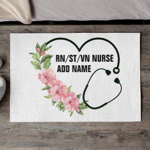 Personalised Student-Registered-Veteran Nurse Name Doormat