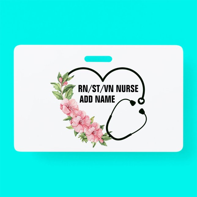 Personalised Student-Registered-Veteran Nurse Name ID Badge (Creator Uploaded)