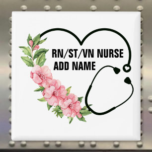 Personalised Student-Registered-Veteran Nurse Name Magnet