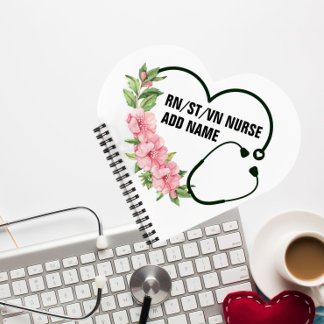 Personalised Student-Registered-Veteran Nurse Name Notebook