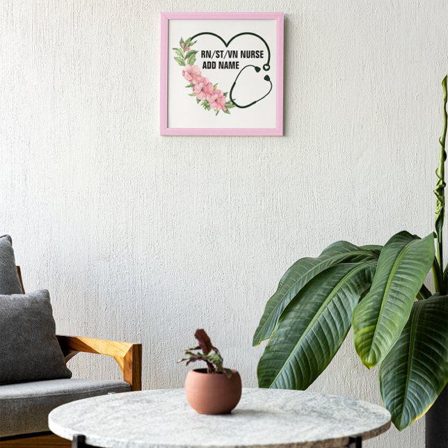 Personalised Student-Registered-Veteran Nurse Name Photo Print (Creator Uploaded)