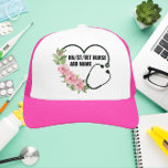 Personalised Student-Registered-Veteran Nurse Name Trucker Hat<br><div class="desc">Personalised Nurse Name Design For Registered,  Student,  Veteran Nurses.</div>