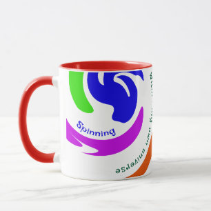 Personalised Stunning Coloured Abstract Swirl Art Mug