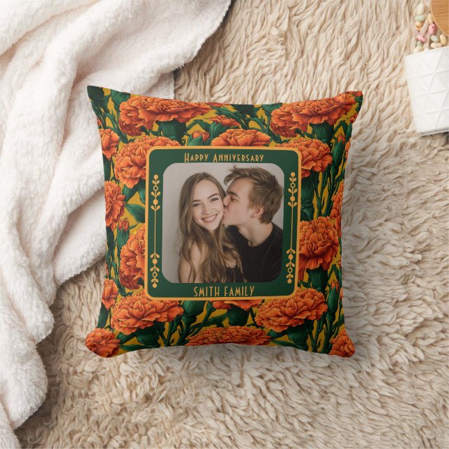 Personalised Stylish 10Th Anniversary Throw Pillow (Blanket)