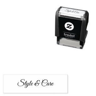 Personalised Stylish Font Self-Inking Name Stamp