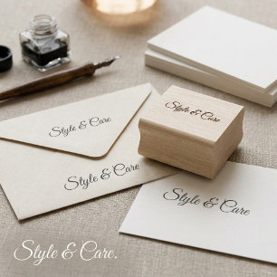 Personalised Stylish Font Wood Art Name Stamp