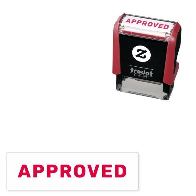 Personalised Stylish Light Blue Ink APPROVED Self-inking Stamp (In Situ)