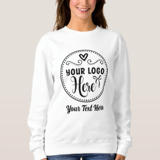 Personalised Stylish Logo Modern Custom Brand  Sweatshirt
