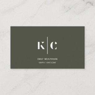 Personalised, stylish, modern & minimal business card