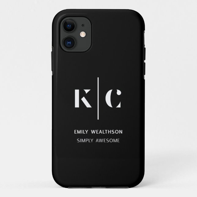 Personalised, stylish, modern & minimal Case-Mate iPhone case (Back)