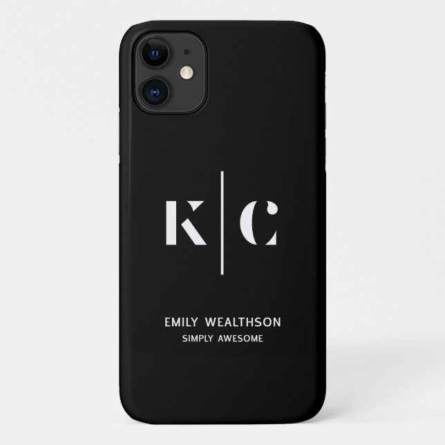 Personalised, stylish, modern & minimal Case-Mate iPhone case (Back)