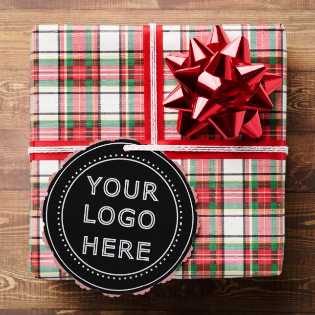 Personalised, stylish, modern & minimal tree decoration card (Insitu (Gift))