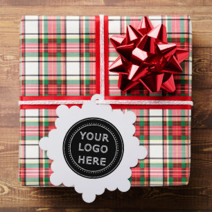 Personalised, stylish, modern & minimal tree decoration card