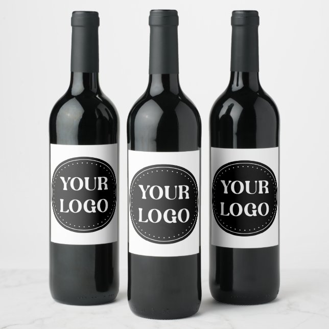 Personalised, stylish, modern & minimal wine label (Bottles)