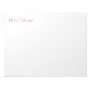 Personalised Stylish Professional Girly Classical Notepad