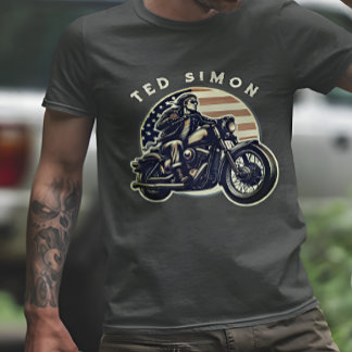 Personalised stylish & vintage bike enthusiastic  T-Shirt