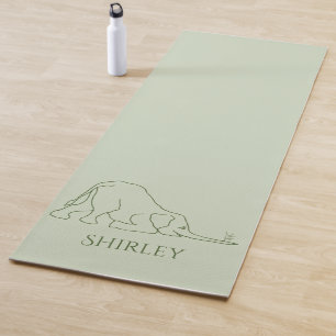 Personalised Stylish Yoga Pose Mouse & Elephant Yo Mat