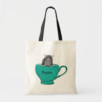 Personalised Sugar Glider in a Green Teacup