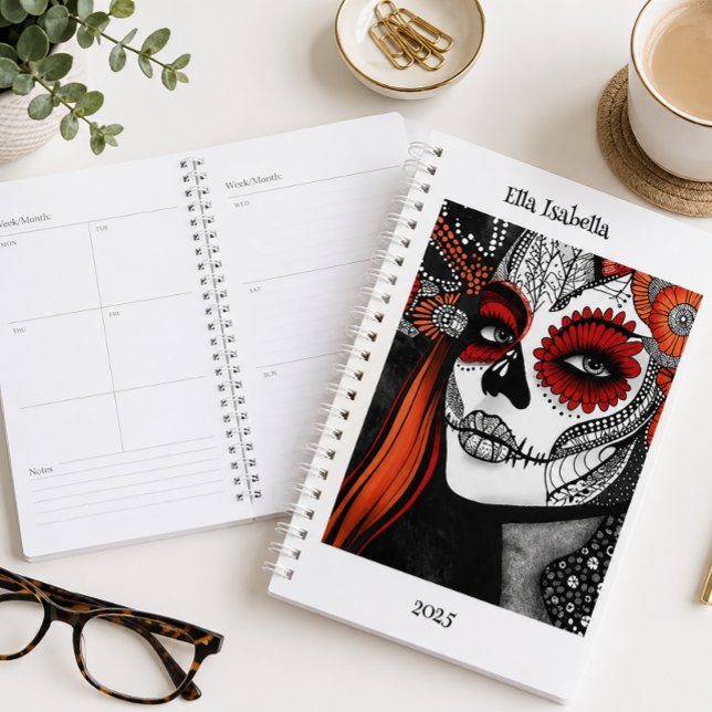 Personalised Sugar Skull La Catrina Custom Planner (Creator Uploaded)