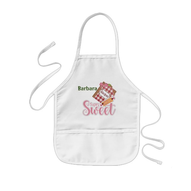 Personalised Sugar Sweet Kids Apron (Front)