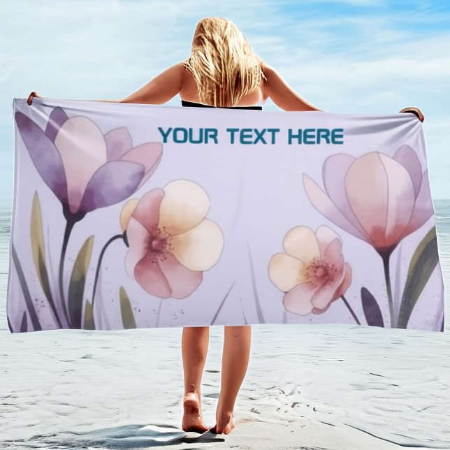 Personalised Summer & Beach Essentials Towel (Creator Uploaded)