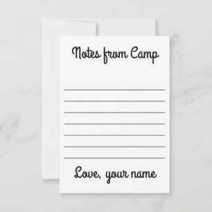 Personalised Summer Camp Notecards