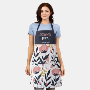Personalised Summer Floral Women's Apron