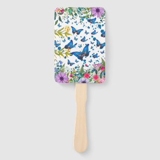 Personalised Summer Garden Botanical Hand Fans