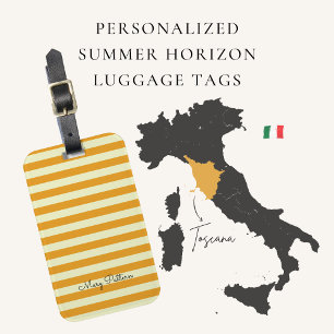 Personalised Summer Horizon Luggage Tags