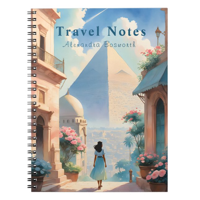 Personalised Summer in Egypt Travel Notebook - (Front)
