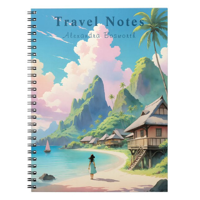 Personalised Summer in Philippines Travel Notebook (Front)