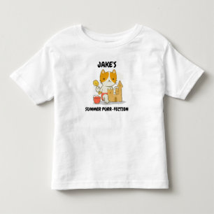 Personalised Summer Sandcastle Toddler T-Shirt