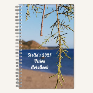 Personalised summer vibes Vision notebook 2025